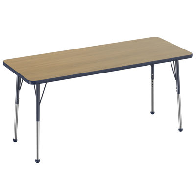 Rectangle T-Mold Adjustable Height Activity Table