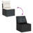 Vidaxl Garden Sofa Set Black