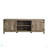 Rustic Farmhouse Double Barn Door 70" TV Stand For 80" Tvs With Center Shelves-58868697