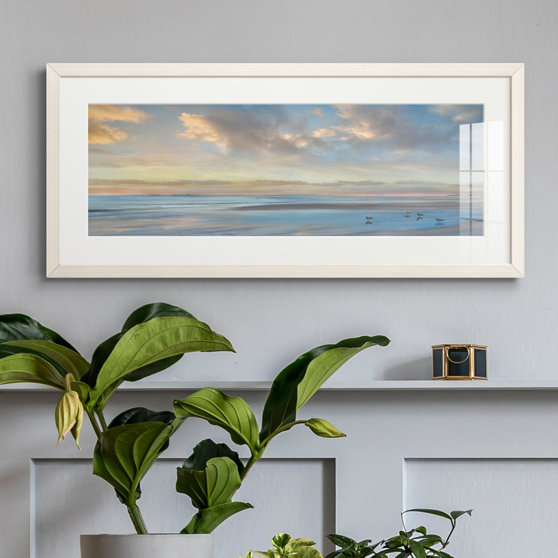 Peinture sur papier encadrée