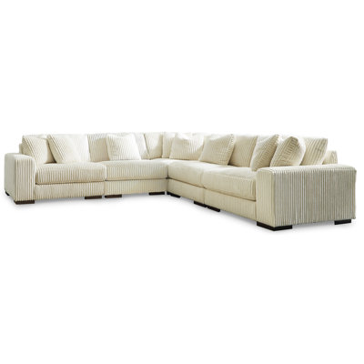 Lindyn Ivory 5pc Symmetrical Sectional