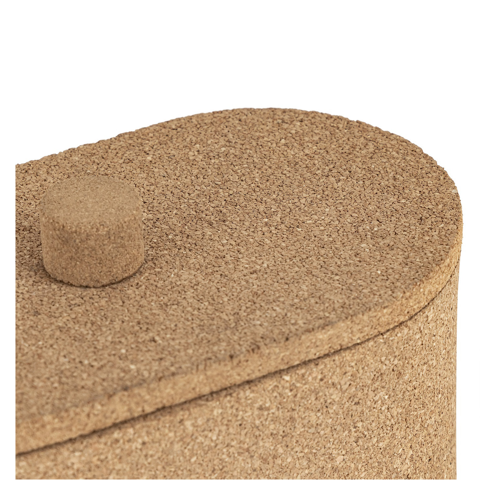 Oval Cork Box Sm, 5.25" H x 5.25" W x 9.5" D