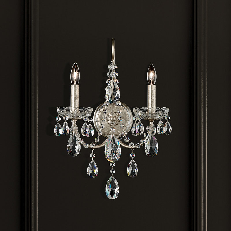 Sonatina 2 - Light Candle Wall Light, Aurelia, Swarovski Elements Clear