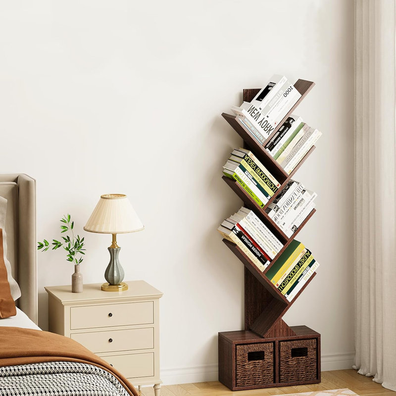 Bibliothèque de rangement Daneja, Brun