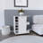 Selden Bar Cart with Casters, 6 Built-in Wine Racks, 2-side Open Shelves and Single-Door Cabinet-88040083