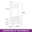 Hall Tree 72cm Wide with Bench and Shoe Storage-1269556774