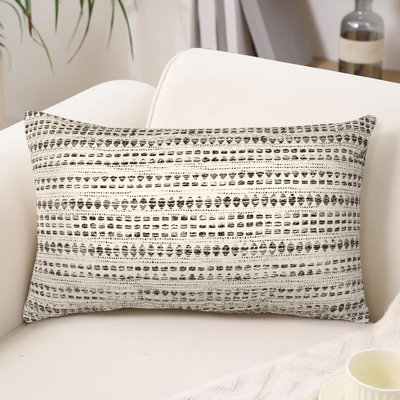 Striped Cotton Blend Pillow Cover