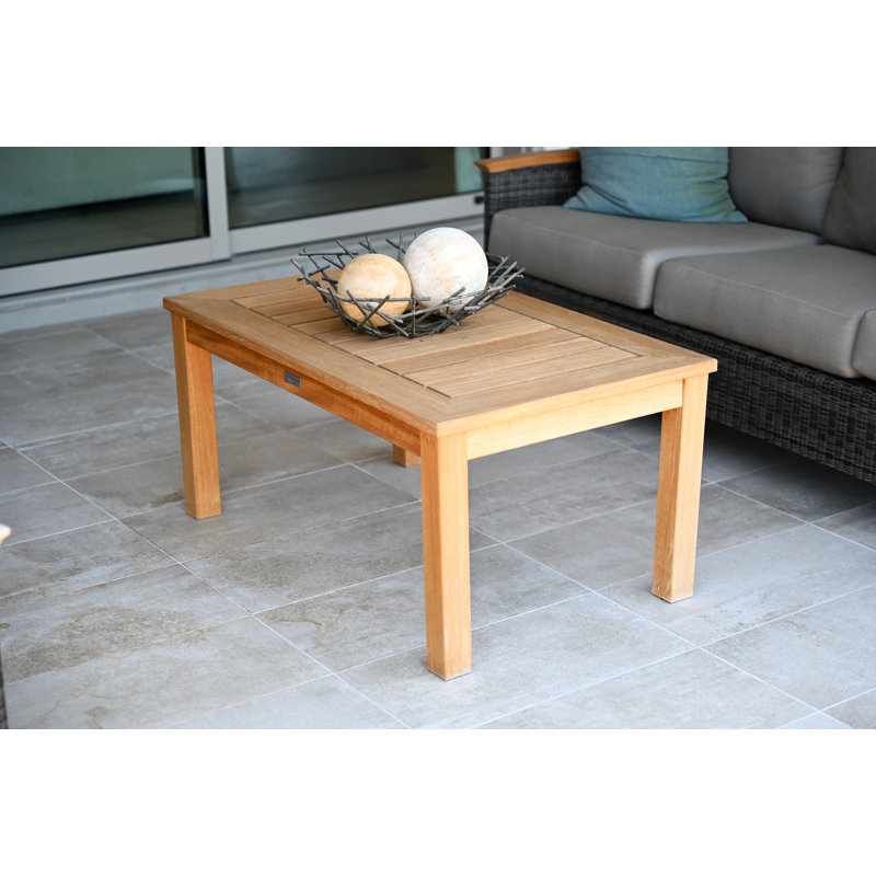 Newport 42" Teak Outdoor Square Coffee Table
