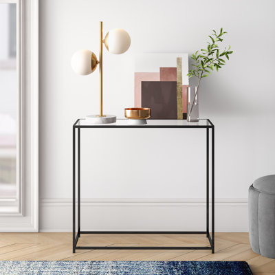 Amora 31'' Glass Top Console Table
