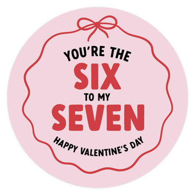 Koyal Wholesale 40Pk 67 Valentine 2In Autocollants Coquette Bow Six To My Seven