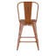 Tabouret à hauteur de comptoir toutes saisons avec siège en résine polyester Brinya-1772882666-1772882658