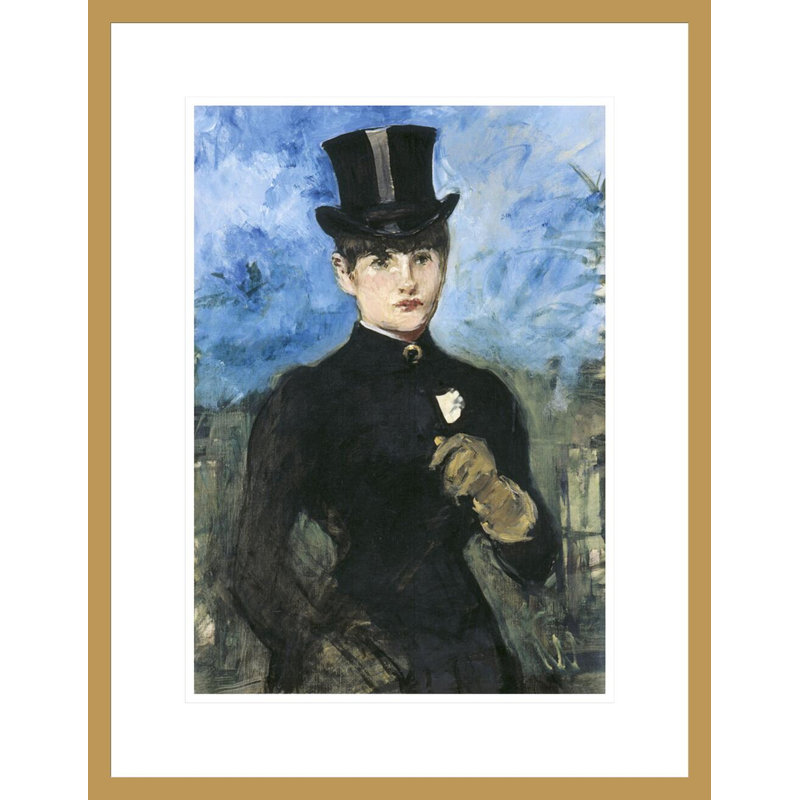 Équitation giclée encadrée par Horse Man, H 21,75 po x l 16,93 po