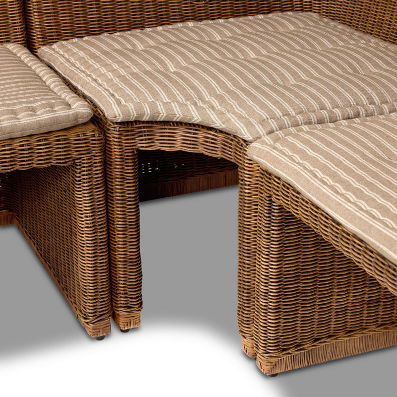 Senna Dining Banquette L Shape 83", 32.5" H x 106.25" W x 83.25" D