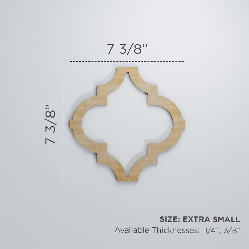 Panneaux muraux en bois Marrakech, Noyer, H 7 3/8 po x l 7 3/8 po x P 1/4 po