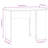vidaXL Desk Engineered wood Computer Desk-818310464