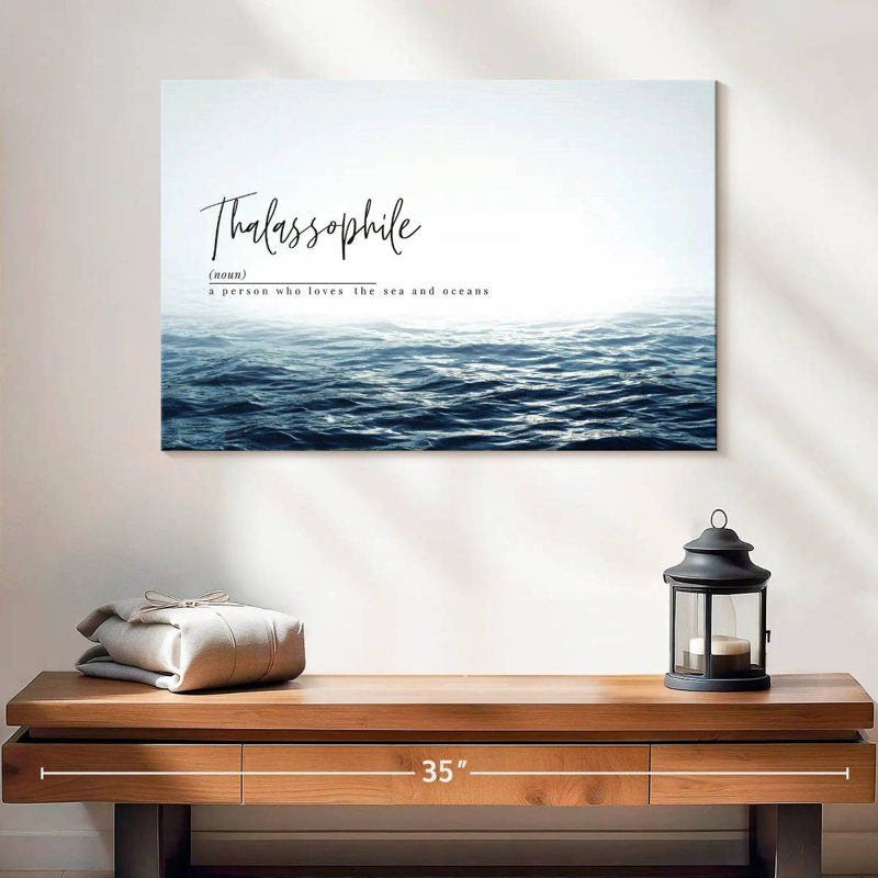 Impression sur toile, "Thalassophile", H 16 po x l 24 po x P 1,25 po