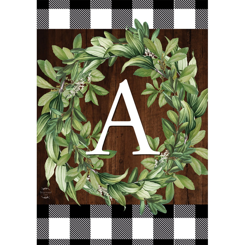 Couronne, monogramme et drapeau de jardin