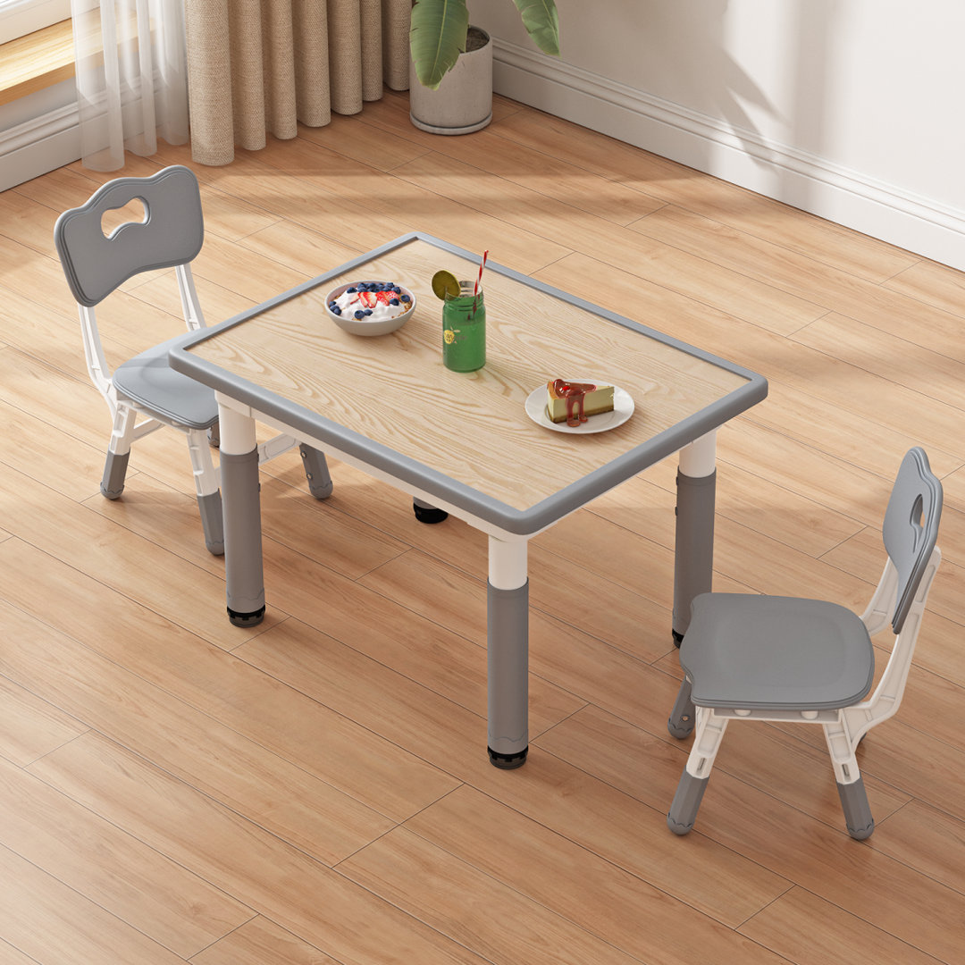 Bublitz Rectangular 2 - Student Preschool Desk Or Activity Chair and Chair Set Zoomie Kids 