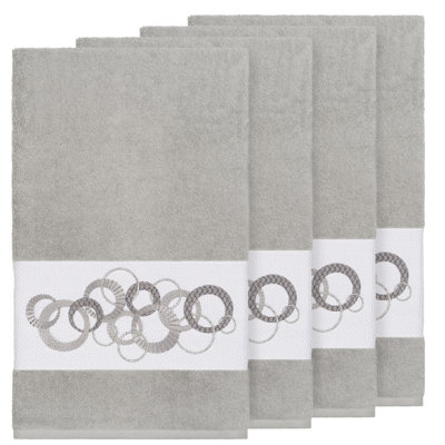 Ensemble de serviettes de bain en coton turc 4 pièces Annabelle