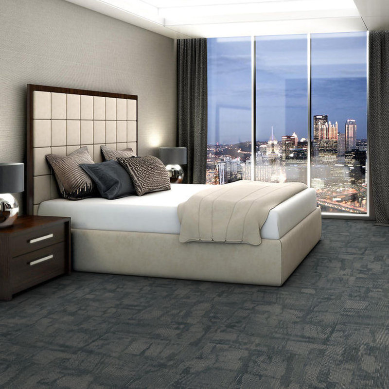 Castilla 24-in x 24-in Multi-Level Loop Adhesive Carpet Tile (80-sq ft), Noble