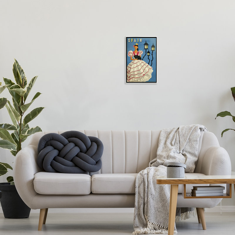 Espagne, portrait de femme sur plaque, art par Marcus Jules, H 15 po x l 10 po