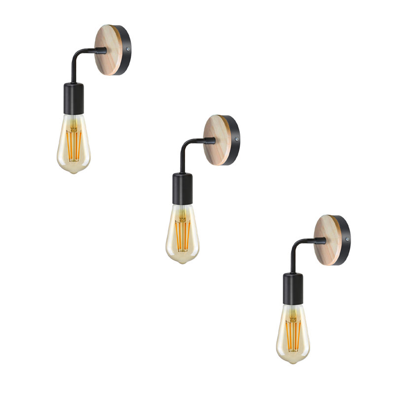 Louttit Armed Sconce, Black, Yes