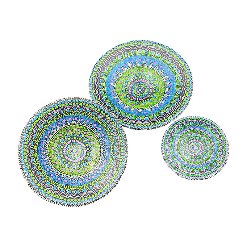 Boho Abstract Wall Decor on Ceramic