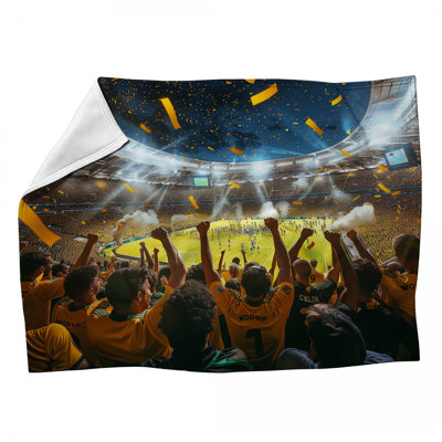 Soccer Match Sports Throw Blanket