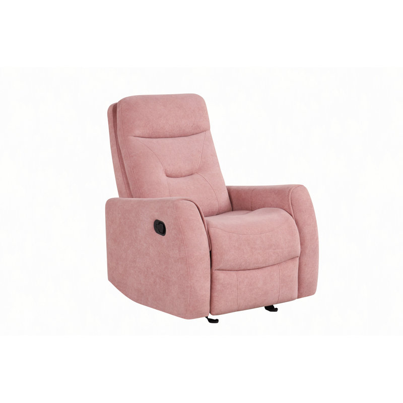 Fauteuil inclinable pivotant Paterson, Tissu rose