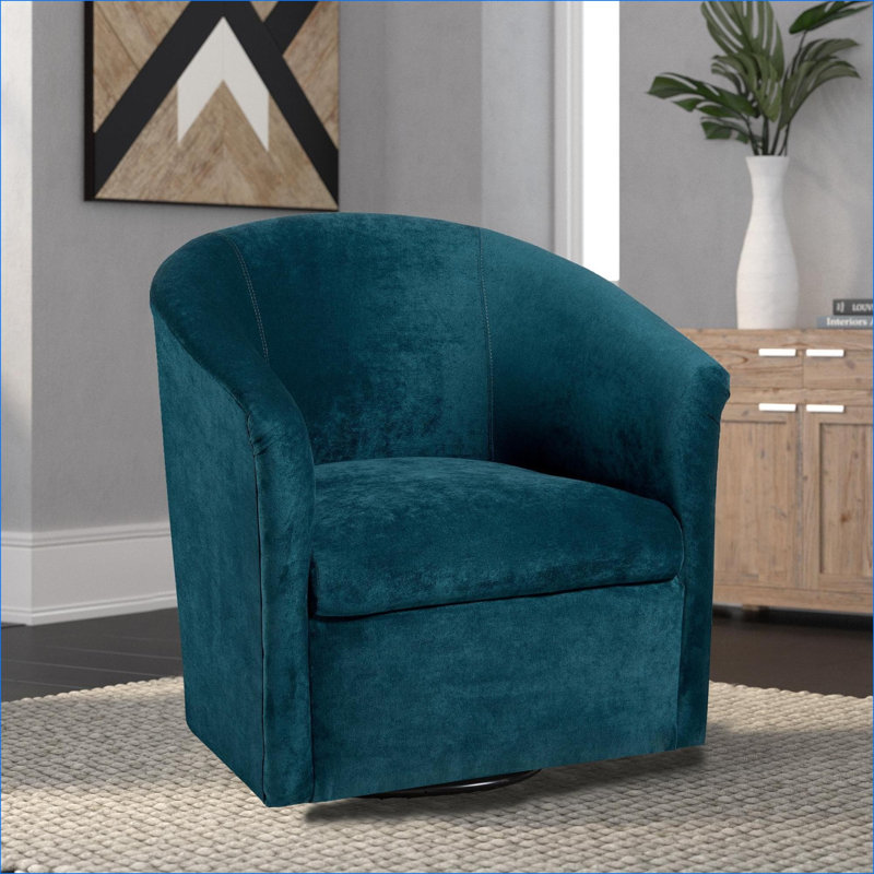 Fauteuil d'appoint pivotant à 360 degrés Eden Blue Sky