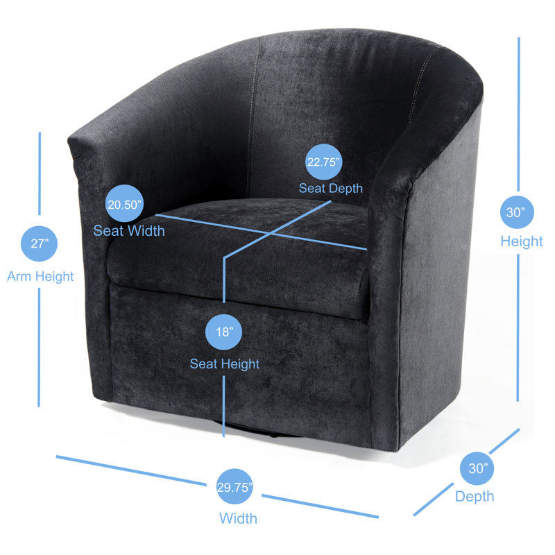 Fauteuil d'exercice pivotant gris anthracite - fabrication de soutien, rotation à 360 degrés, fabriqué en microfibre sans assemblage. Rotation. Bois franc massif Fabrication. Densité de la mousse: 1,9. Siège d'une hauteur de 18 po.