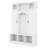 All-In-One Hall Tree With Adjustable Shelves, Classic Arched Storage Bench With Dual Side Cabinets, 7 Hooks-580140668
