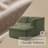 Modular L-Shaped Chenille Sofa & Chaise, 3-Seat Sectional with Square Arms, No Assembly-1316554994