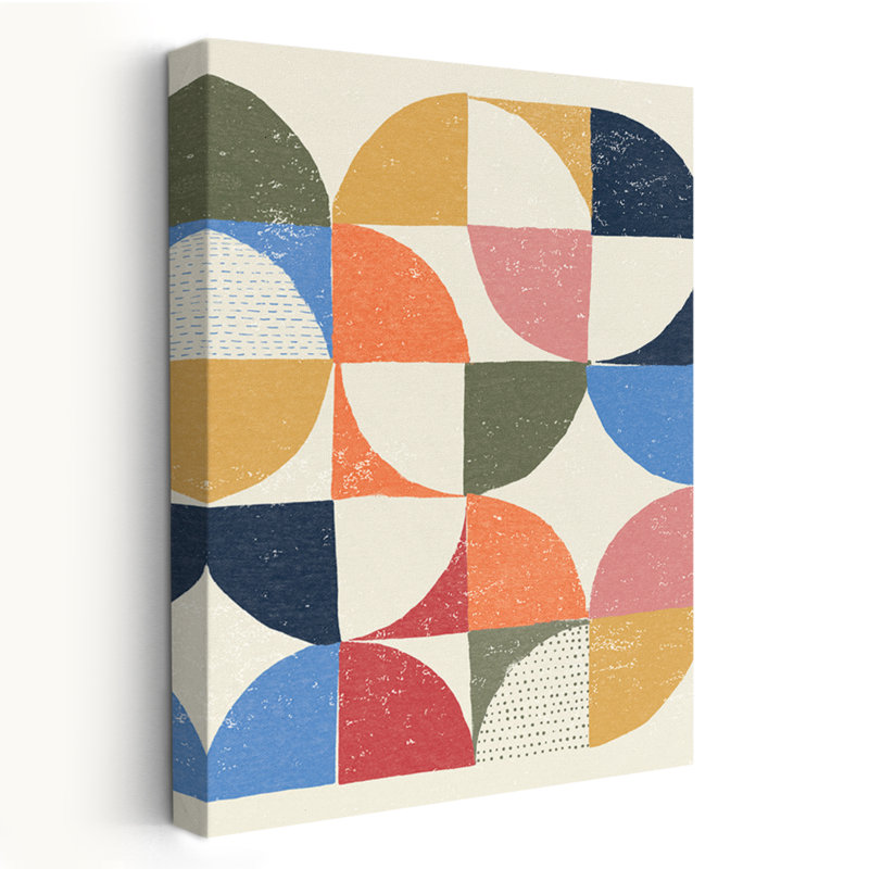 Mid-Century Modern Colourful Night Sky I Retro, 24" H x 16" W