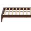Base de lit plateforme en bois de bambou massif avec support de lattes en bois durable-129045294