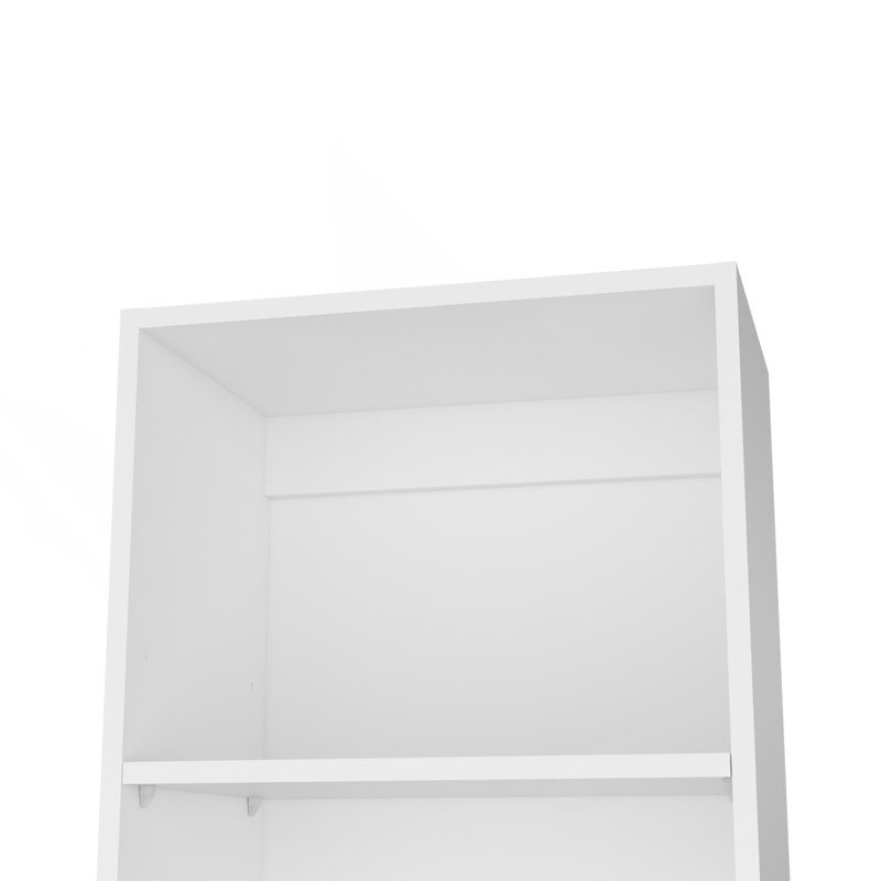 Bibliothèque blanche à 5 tablettes, Blanc