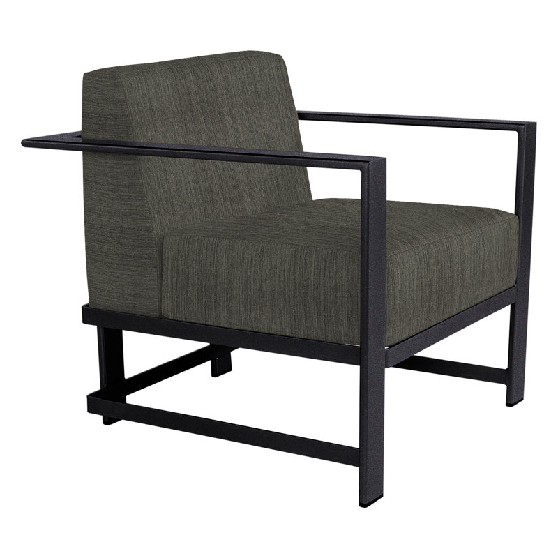 Studio Outdoor Lounge Chair, Graphite, Flagship Stone Sunbrella®