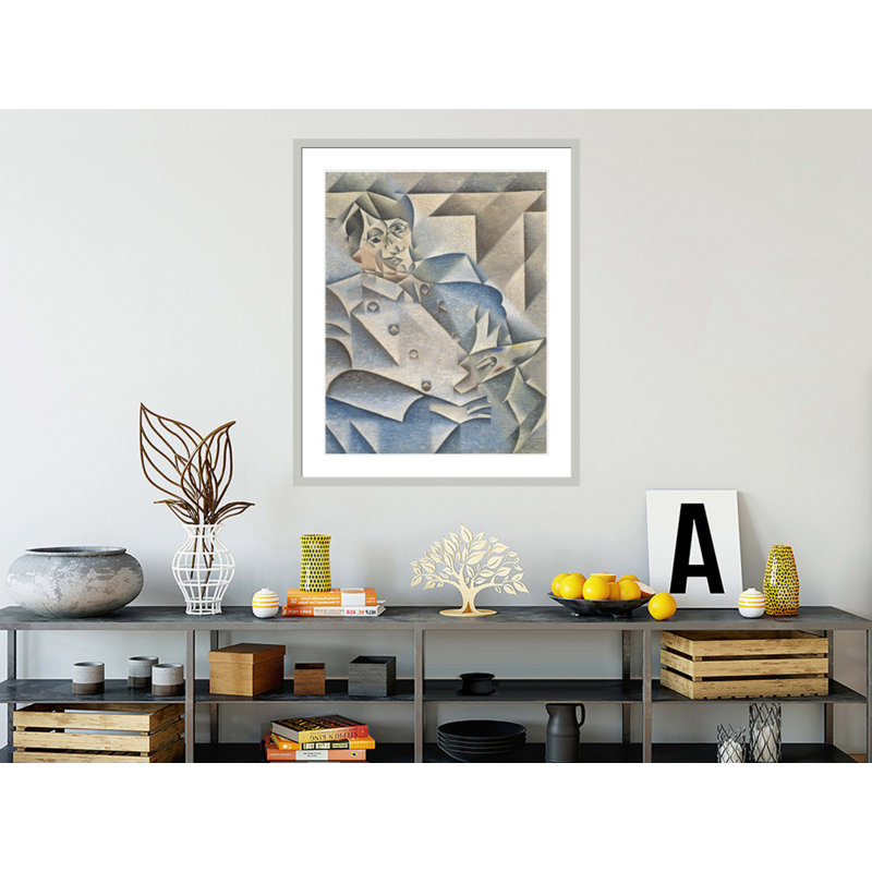 Portrait de Pablo Picasso par Juan Gris, impression giclée sur cadre, H 40,57 po x l 33,5 po