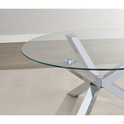 Ensemble de table basse et de table de bout 2 pièces Alexa Chrome