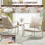 3-Piece Garden Conversation Set,Breathable Woven PE Rattan Chairs with Washable Cushions & Round Metal Coffee Table-58835912