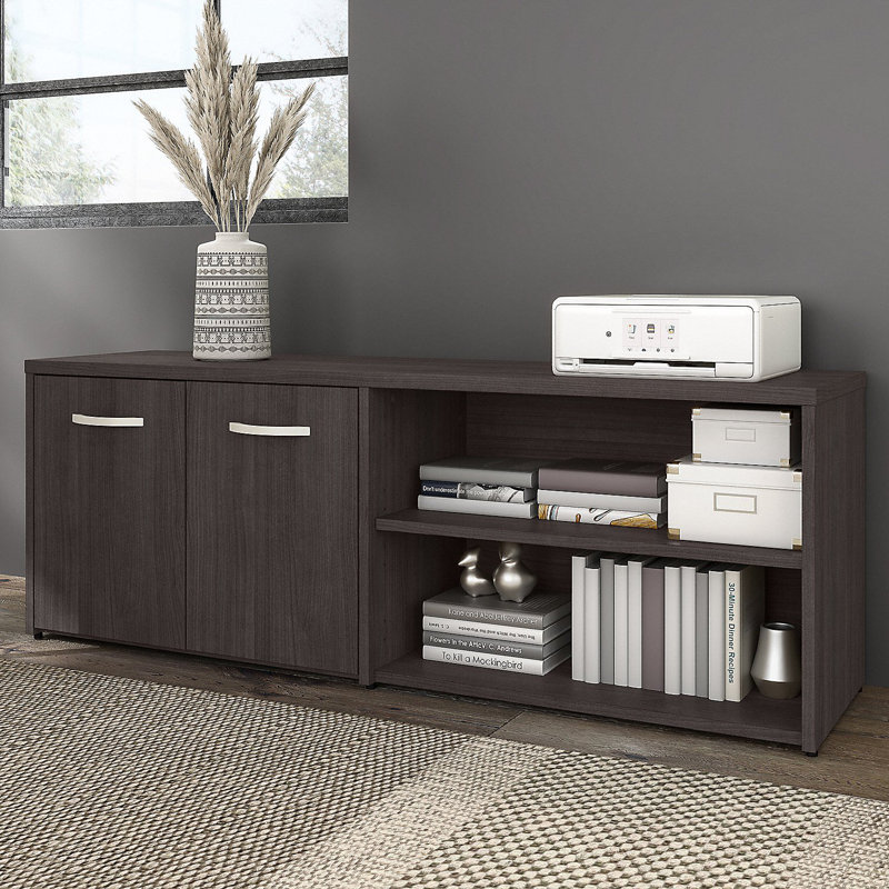 Kathren 60'' Wide 2 - Shelf Credenza, Storm Gray