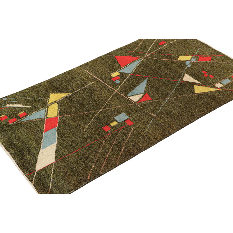 One-of-a-Kind 4' x 6'11" Hand Knotted Area Rug