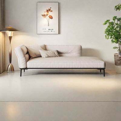 Fauteuil inclinable en similicuir de style minimaliste moderne