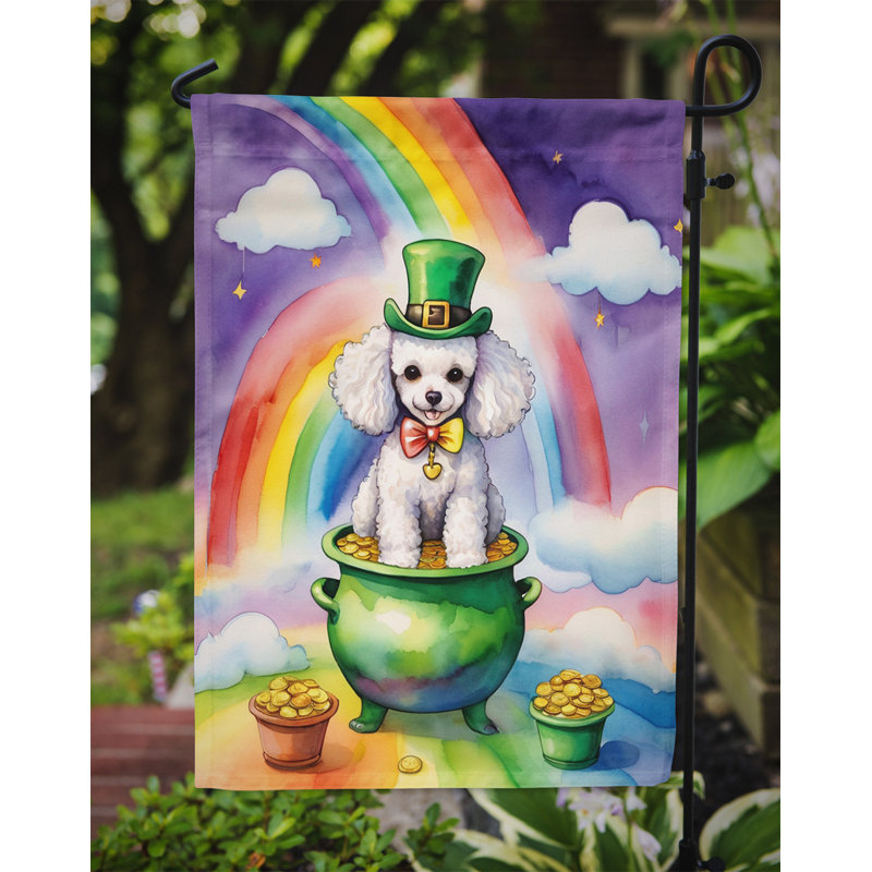 Drapeau de jardin double face en polyester H 15,5 po x l 11,25 po St Patrick's Day