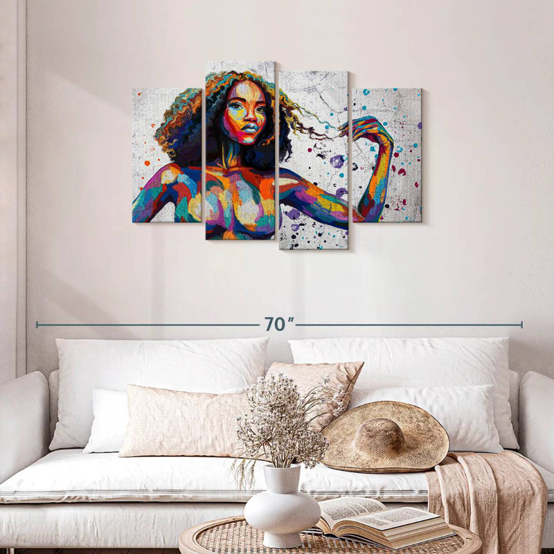 Leisha Curvy African Beauty, H 27 po x l 43 po