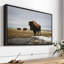 Bison Cloud Day, reproduction sur toile-102669368