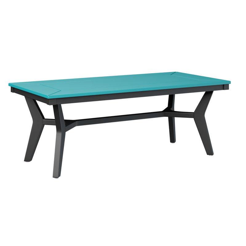 Table basse berlinoise Berlin, Noir, Bleu Aruba