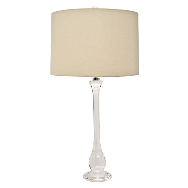 Lampe de table transparente 34 po Ponte