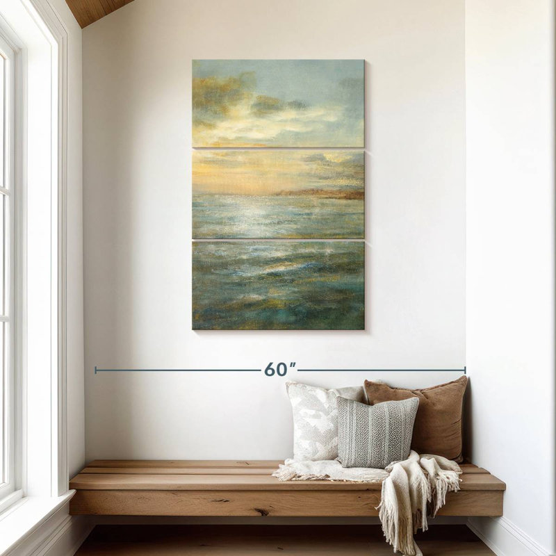 Kerrick Serene Sea Clouds III, H 45 po x l 28 po