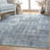 Nuzzo Toronto Modern Brushstroke Flat-Weave Blue Area Rug